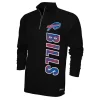 Zubaz Bills 1/4 Zip Team Logo Jacket