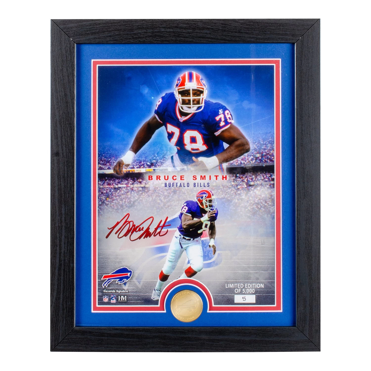 Highland Mint Buffalo Bills Bruce Smith Legends Photo 1 Highland Mint Buffalo Bills Bruce Smith Legends Photo