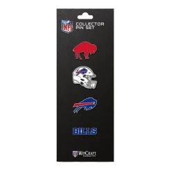 WinCraft Buffalo Bills Logo Pin Set - 4 Pack