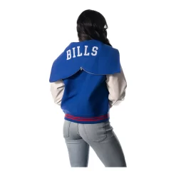 Wild Collective Ladies Buffalo Bills Snap Varsity Jacket -SportThreads BILLLJ0025C