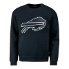 Wild Collective Ladies Buffalo Bills Pearl Stud Crewneck