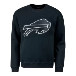 Wild Collective Ladies Buffalo Bills Pearl Stud Crewneck