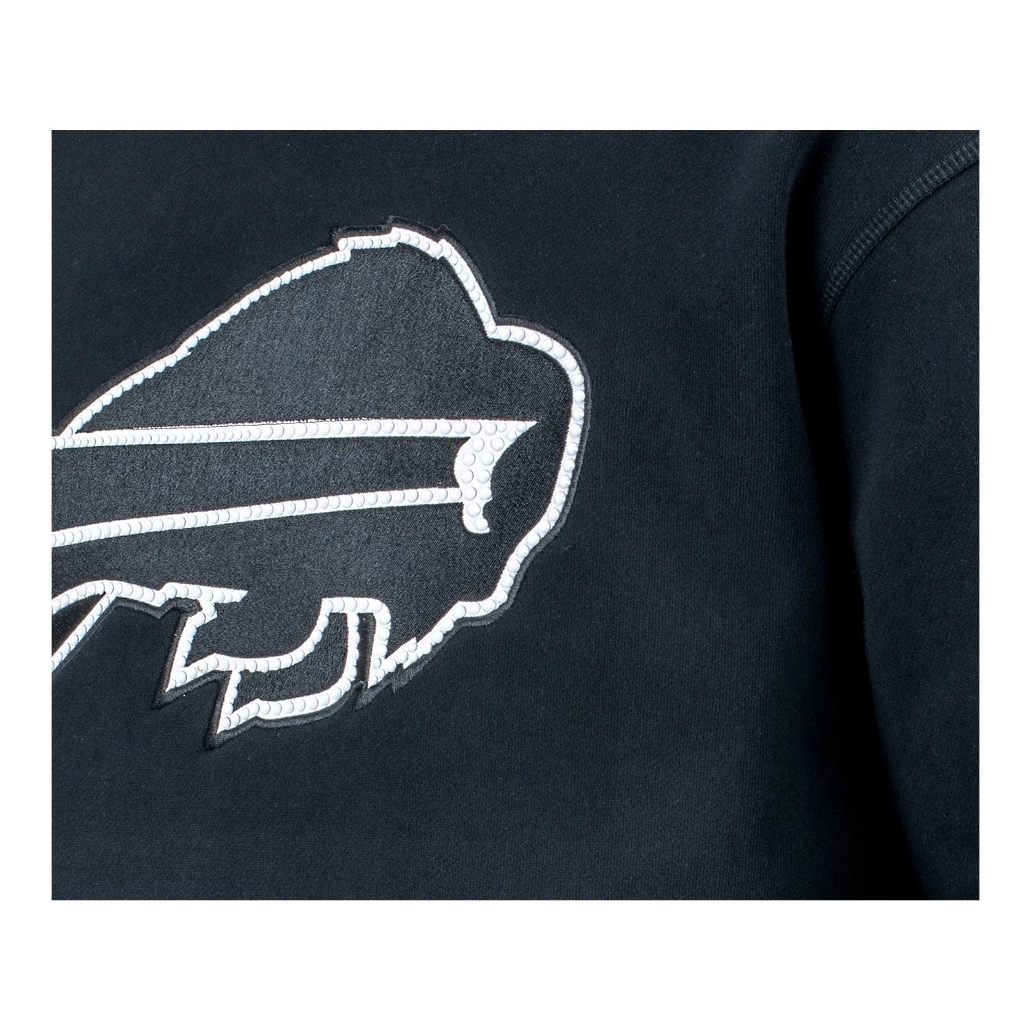 Wild Collective Ladies Buffalo Bills Pearl Stud Crewneck 2 Wild Collective Ladies Buffalo Bills Pearl Stud Crewneck - Image 2