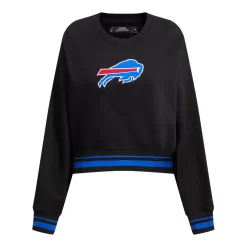 Ladies Bills Pro Standard Stripe Cuff Crewneck Sweatshirt