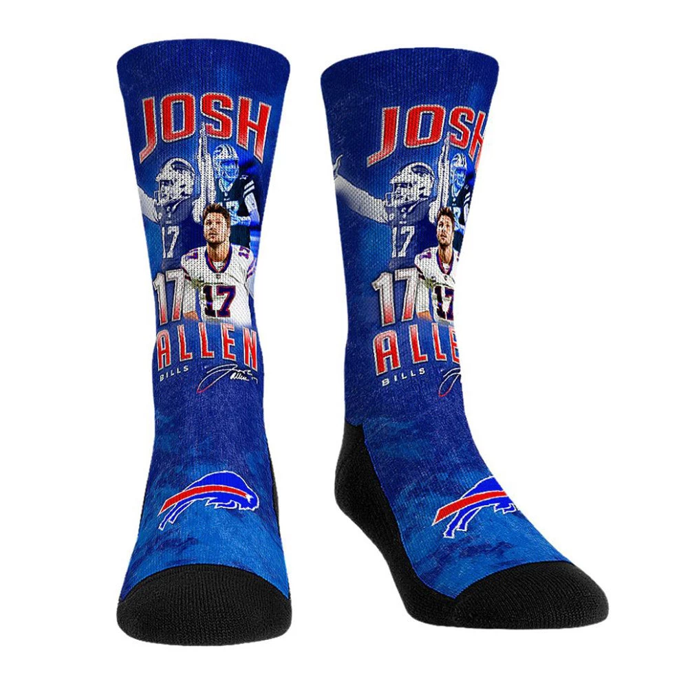 Rock 'Em Bills Josh Allen Signature #17 Socks 1 Rock 'Em Bills Josh Allen Signature #17 Socks