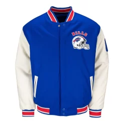 JH Design Buffalo Bills Helmet Reversible Button-Up Jacket