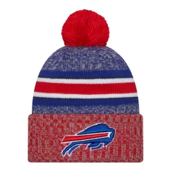 Bills 2023 New Era Alternate Sideline Cuffed Pom Knit Hat