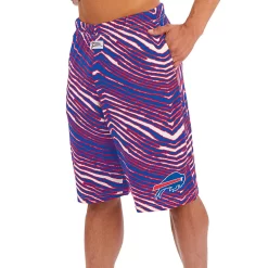 Zubaz Bills Zebra Print Shorts -SportThreads BILLMP0013A