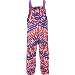 Zubaz Bills Large Zebra Print Bills Mafia Bib Overalls