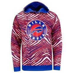 Zubaz Bills Mafia Zebra Print Sweatshirt
