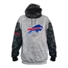Profile Big & Tall Bills Camo Team Logo Pullover Sweatshirt