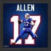 Buffalo Bills Josh Allen Jersey Number Frame