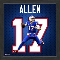 Buffalo Bills Josh Allen Jersey Number Frame