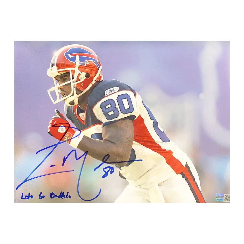 Eric Moulds Signed Running Full Speed With Let's Go Buffalo 11x14 Photo 1 Eric Moulds Signed Running Full Speed With Let's Go Buffalo 11x14 Photo