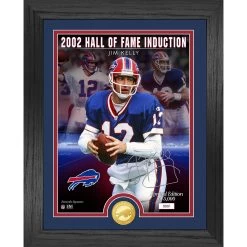 Highland Mint Jim Kelly Bills Hall Of Fame Induction Bronze Coin Photo Mint
