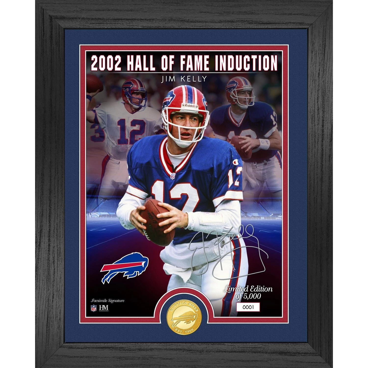 Highland Mint Jim Kelly Bills Hall Of Fame Induction Bronze Coin Photo Mint 1 Highland Mint Jim Kelly Bills Hall Of Fame Induction Bronze Coin Photo Mint