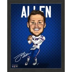 Highland Mint Josh Allen Buffalo Bills Framed Dynamo