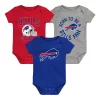 Outerstuff Infant Born To Be Bills Onesie 3-Pack