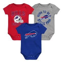 Outerstuff Infant Born To Be Bills Onesie 3-Pack