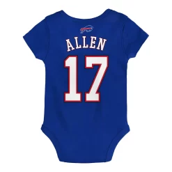 Outerstuff Buffalo Bills Josh Allen Name And Number Onesie