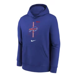 Youth Nike Icon Club Bills Hooded Sweatshirt