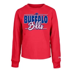 NEW ERA Girls Long Sleeve Cropped Bills T-Shirt