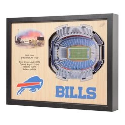 Buffalo Bills 25 Layer StadiumView 3D Wall Art