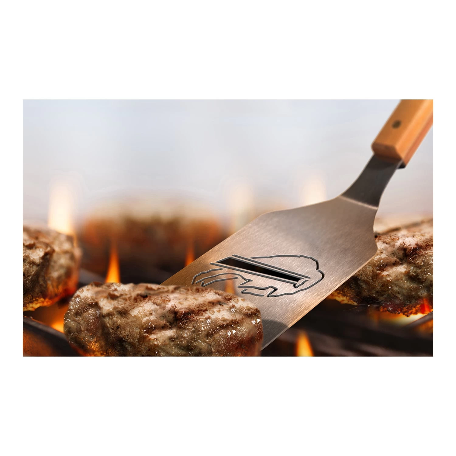 Buffalo Bills Classic Wood 3pc Classic BBQ Set 3 Buffalo Bills Classic Wood 3pc Classic BBQ Set - Image 3